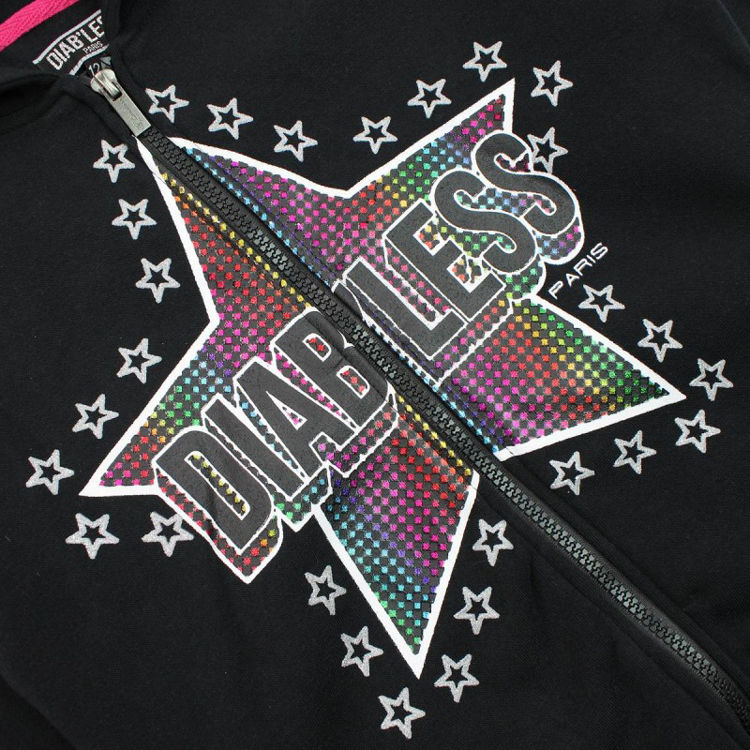 Picture of 11828 GIRLS DIABLESS THERMAL FLEECY HOODY ZIP UP JACKET